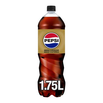 Refresco de cola sin cafeína Pepsi zero botella 1,75l