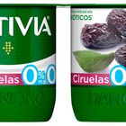 Bífidus probiótico Activia desnatado 0% materia grasa pack 4 ciruelas