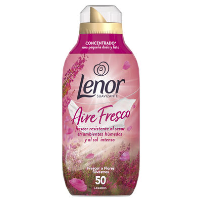 Suavizante frescor flor silvestre LENOR, botella 50 dosis 50 lavados