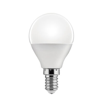 Bombilla Led esf&eacute;rica e14 pl&aacute;stico TM p45 6W c&aacute;lida