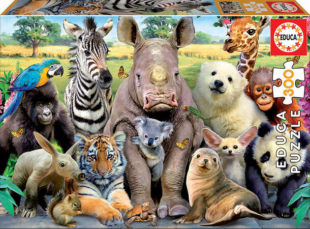 Puzzle foto clase animal Educa Borras 300u