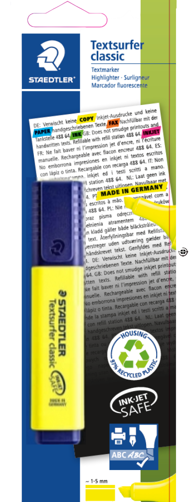 Marcador fluorescente amarillo Staedtler
