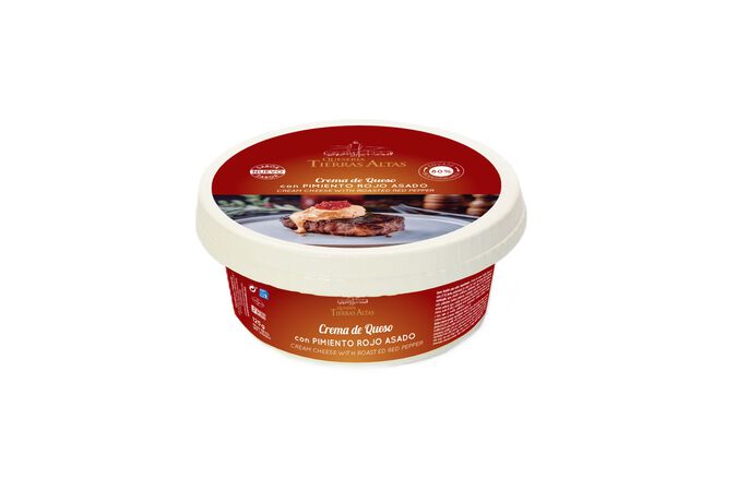 Crema de queso Quesería Tierras Altas 125gr con pimiento rojo asado