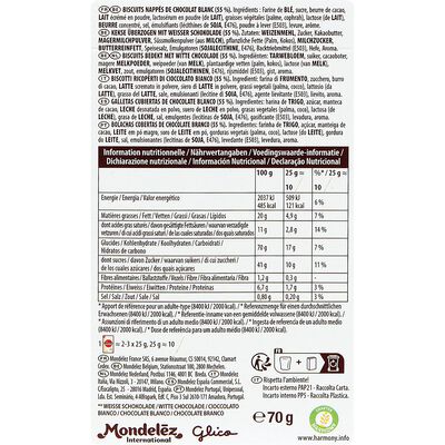 Galletas de chocolate blanco Mikado Lu 70g