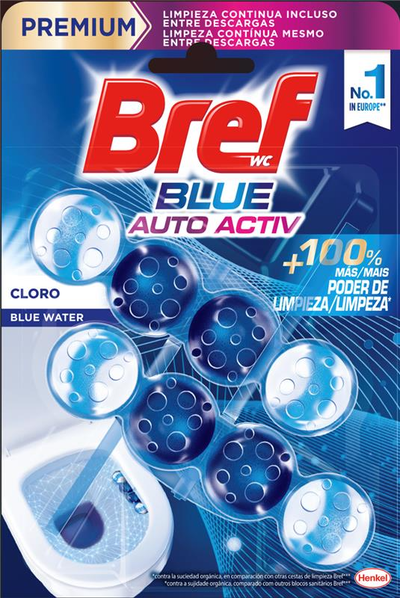 Limpiador wc colgador Bref 2 unidades blue activ