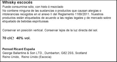 Whisky Ballantine's 70cl