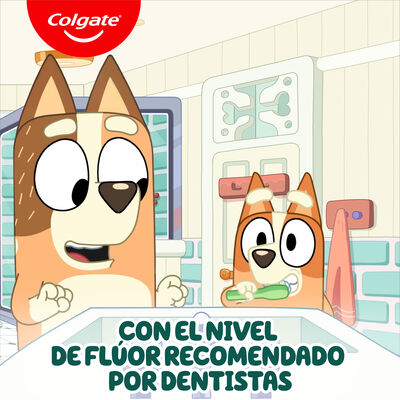Pasta de dientes con fl&uacute;or para ni&ntilde;os Colgate Kids Bluey 0-5 a&ntilde;os