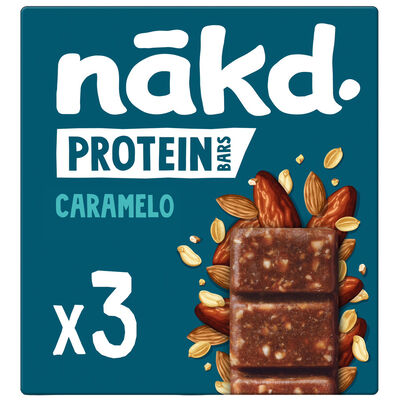 Barritas de proteína sabor caramelo Nakd 135g