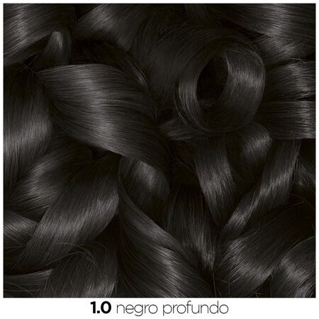 Tinte de cabello sin amoníaco Garnier Olia nº 1.0 negro profundo