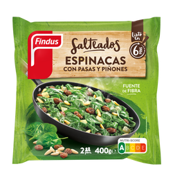 Espinacas Findus 400g con pasas y piñones