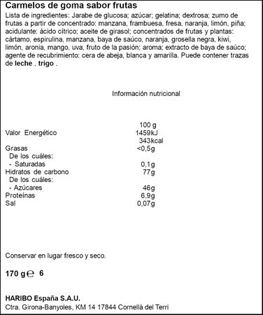 Golosinas ositos de oro Haribo 170g