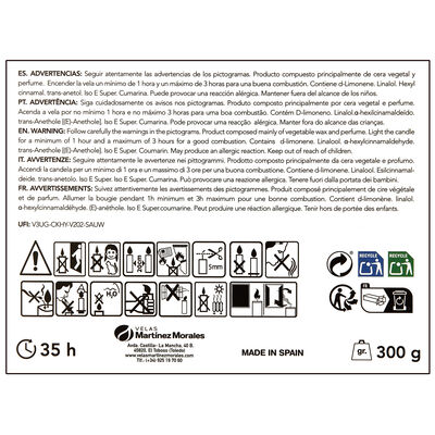 Vela 3 mechas Aromatium velvet peony
