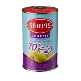 Aceitunas rellenas anchoa Serpis 130g