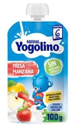 Yogolino de fresa y manzana NESTLÉ, bolsita 100 g