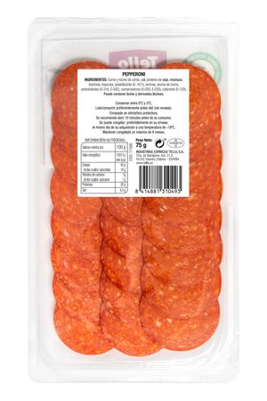 Pepperoni en lonchas Tello 75g