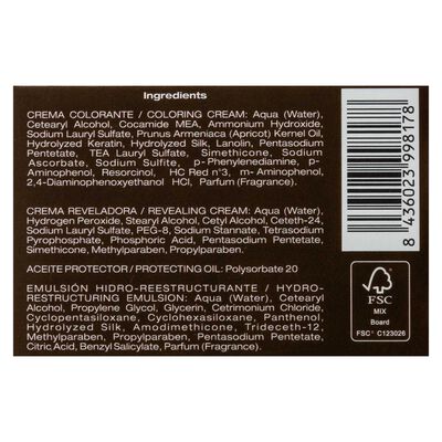 Tinte de cabello Alcántara Brilliant Color nº 4.73 chocolate