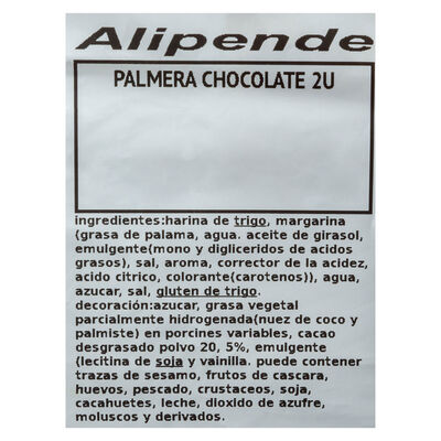 Palmera de chocolate 2 uds