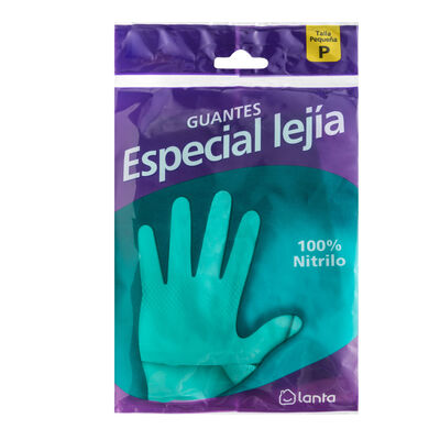 Guantes de nitrilo Lanta talla pequeña especiales para lejía