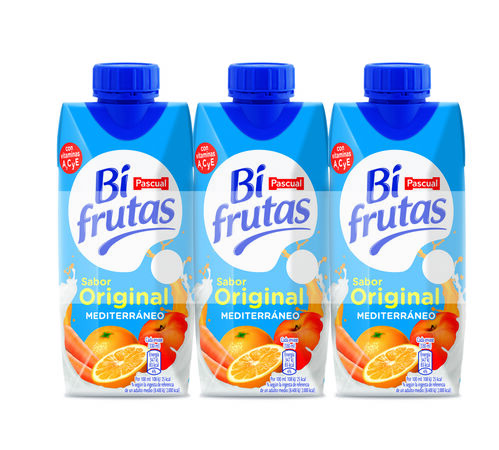 Zumo con leche Bifrutas Mediterráneo pack de 3