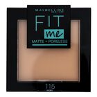 Maquillaje en polvo matificante Maybelline Fit Me! 115