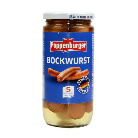 Salchichas alemanas bockwurst Poppenburger 200g