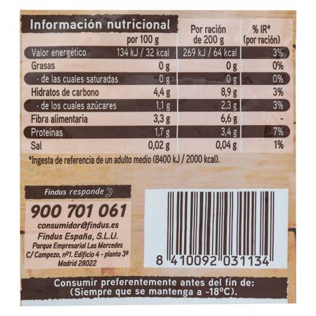 Judías verde plana Findus 400g