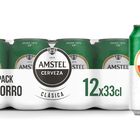 Cerveza rubia Amstel clásica pack 12 latas 33cl
