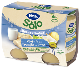 Tarro Hero Solo noche verdura pescadilla desde 8meses pack 2