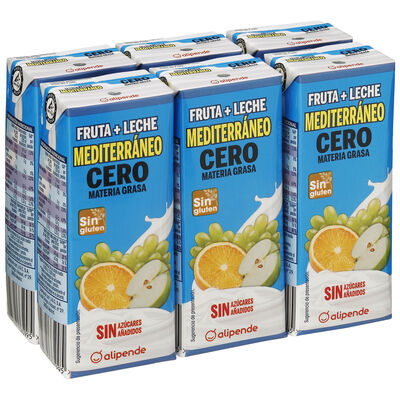Fruta con leche mediterráneo Alipende pack 6