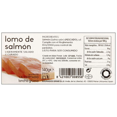 Sashimi Salmon Gimar 140g