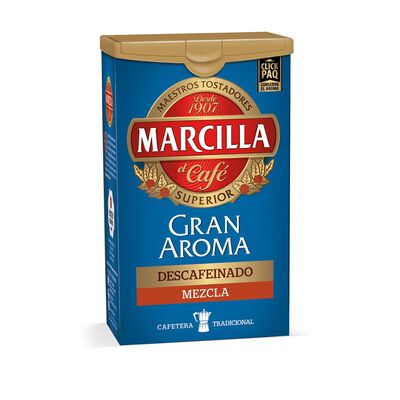 Caf&eacute; molido descafeinado Marcilla 200g mezcla