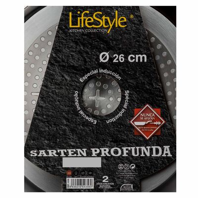 Sartén de aluminio forjado Lifestyle 26cm profunda