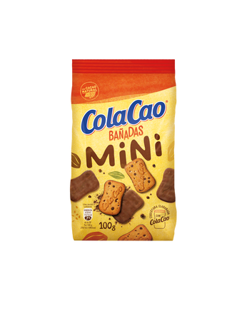 Galleta mini ba&ntilde;ada en chocolate Cola-Cao 100g