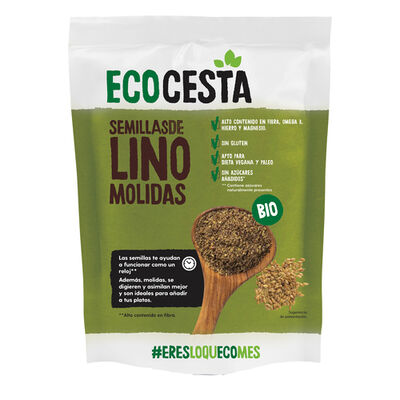 Semillas de lino ecol&oacute;gicas Ecocesta 200g molidas