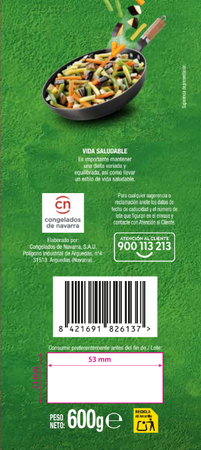 Salteado Alipende 600g verduras de primavera