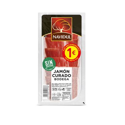 Jam&oacute;n curado en lonchas Navidul 45 gr