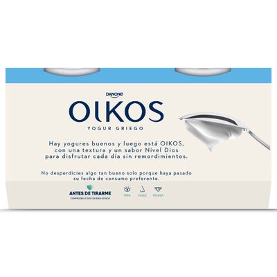 Yogur estilo griego Oikos pack 4 natural
