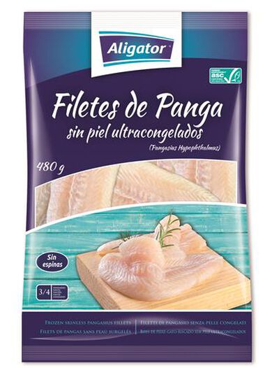 Filete de panga sin piel Aligator 480g