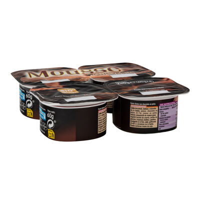 Mousse Alipende pack 4 chocolate