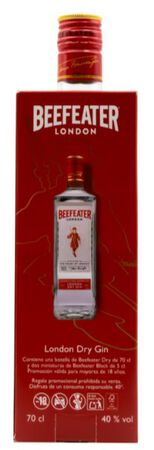 Ginebra Beefeater 70cl+ 2 Mini Black