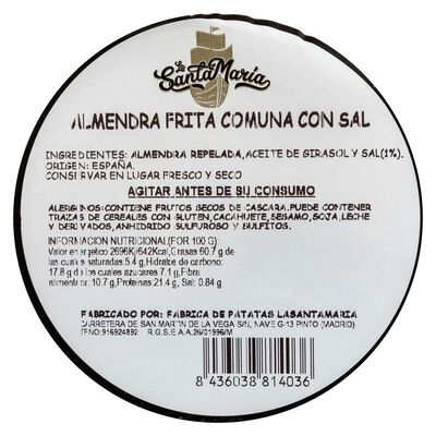 Almendra frita Santa María 240g