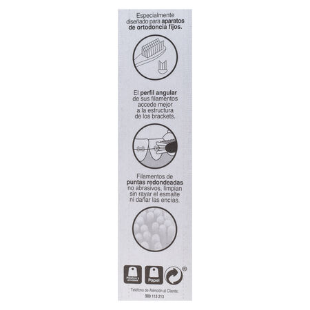 Cepillo dental Bodyplus especial para ortodoncias
