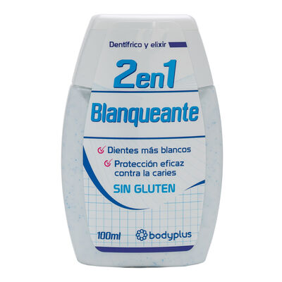 Pasta de dientes Bodyplus 100ml 2en1 blanqueador