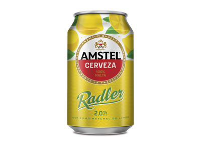 Cerveza con limón Amstel Radler lata 33cl