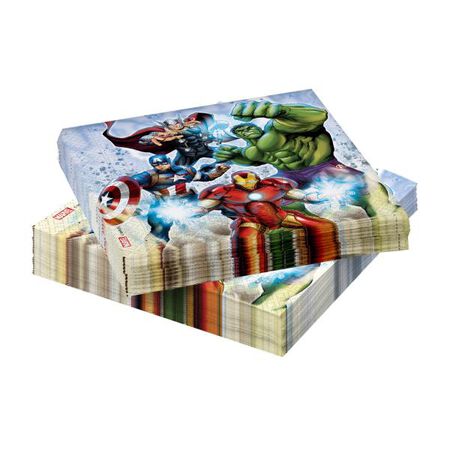 Servilleta Papel Decorata Party 20U Avengers 33X33Cm