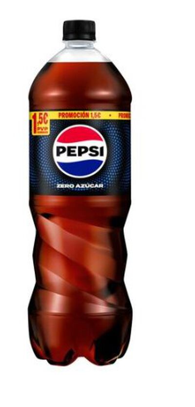 Refresco de cola zero az&uacute;car botella Pepsi 1,75l