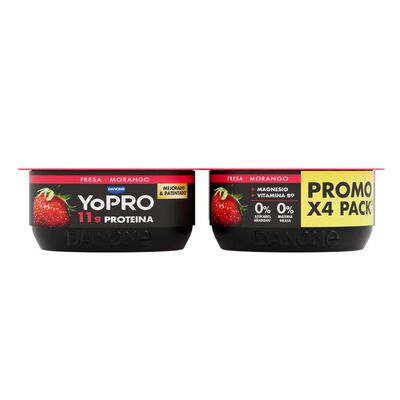 Yopro Proteína Danone Pack 4 Sabor Fresa
