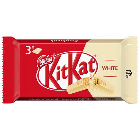 Chocolatina Kit-Kat pack 3 white
