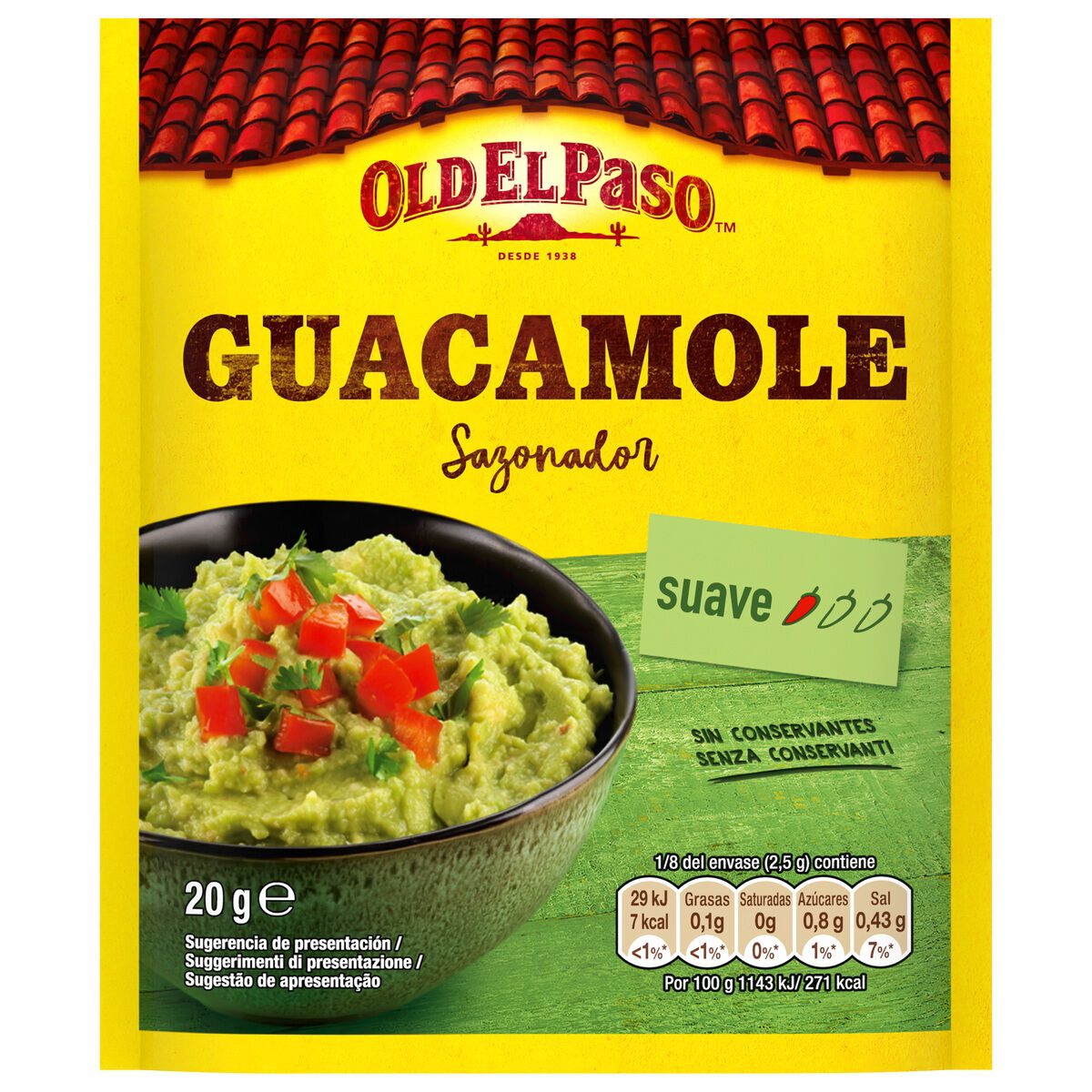 Sazonador guacamole Old El Paso 20g