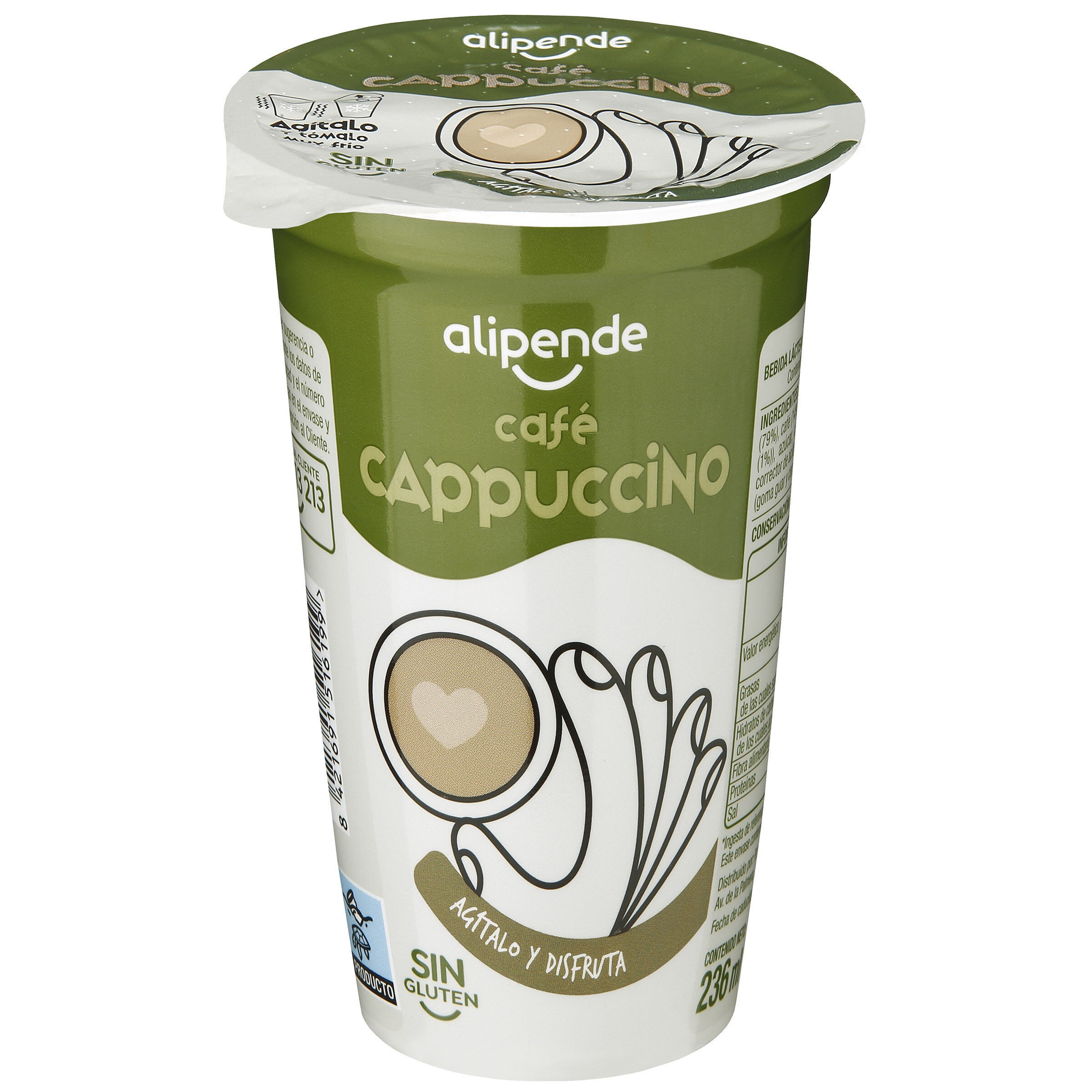 Bebida láctea de café Alipende 236ml cappuccino